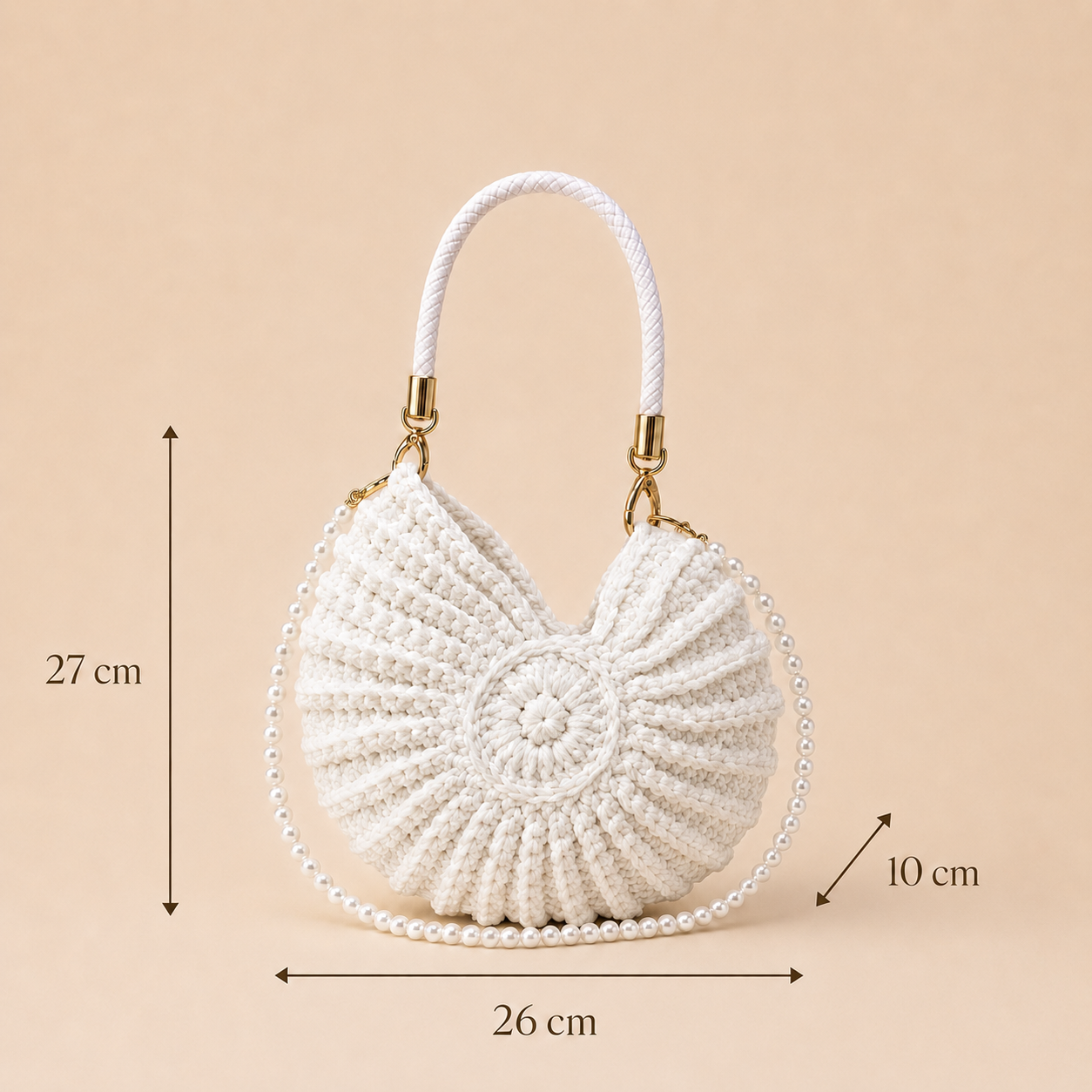 Bolso Caracola Crochet | Tejido a Mano