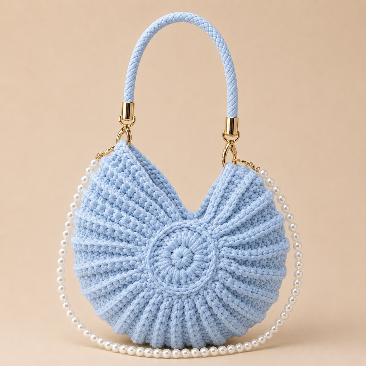 Bolso Caracola Crochet | Tejido a Mano