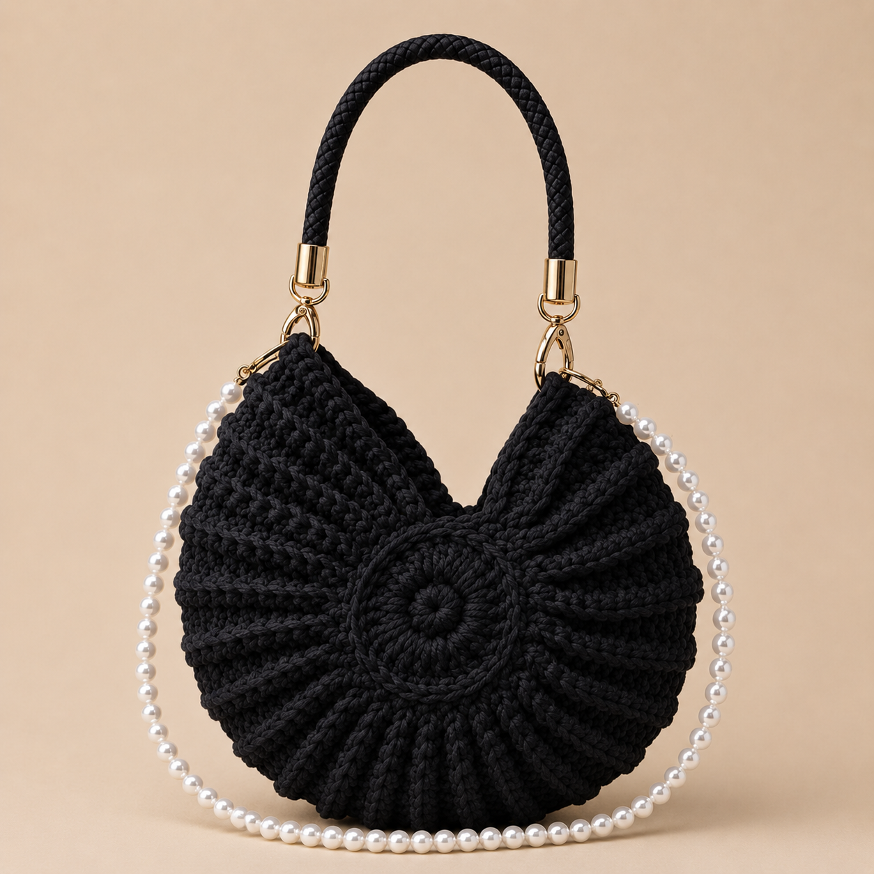 Bolso Caracola Crochet | Tejido a Mano