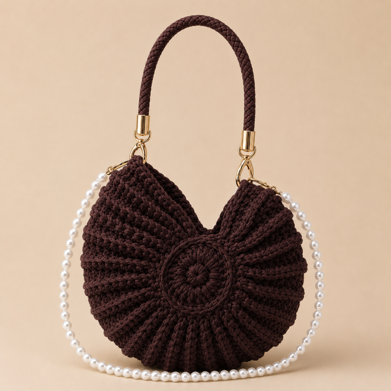 Bolso Caracola Crochet | Tejido a Mano